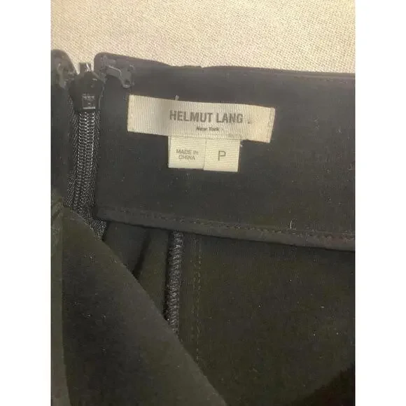 Helmut Lang Black Pencil Straight Skirt Office Party Luxury Designer Stretch XS